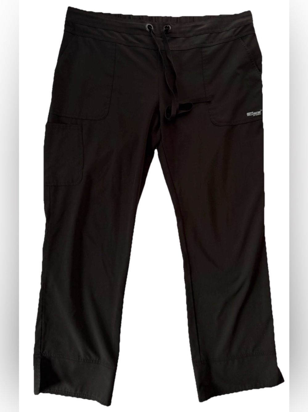Grey’s Anatomy Barco Scrub Pants XL Black Drawstring Straight Leg Medical